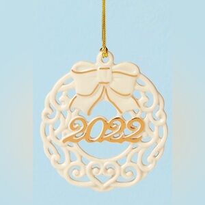 NEW - Lenox 2022 Annual Ornament - Wreath